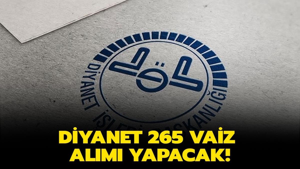 Diyanet leri Bakanl 265 vaiz alm bavuru artlar neler" Diyanet vaiz alm bavurusu nasl yaplr"