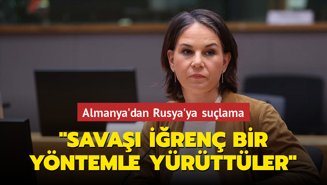 Almanya'dan Rusya'ya sulama: "Sava iren bir yntemle yrttler"