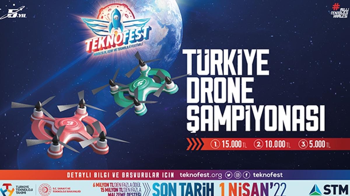 TEKNOFEST Drone ampiyonalar iin son bavuru tarihi 1 Nisan