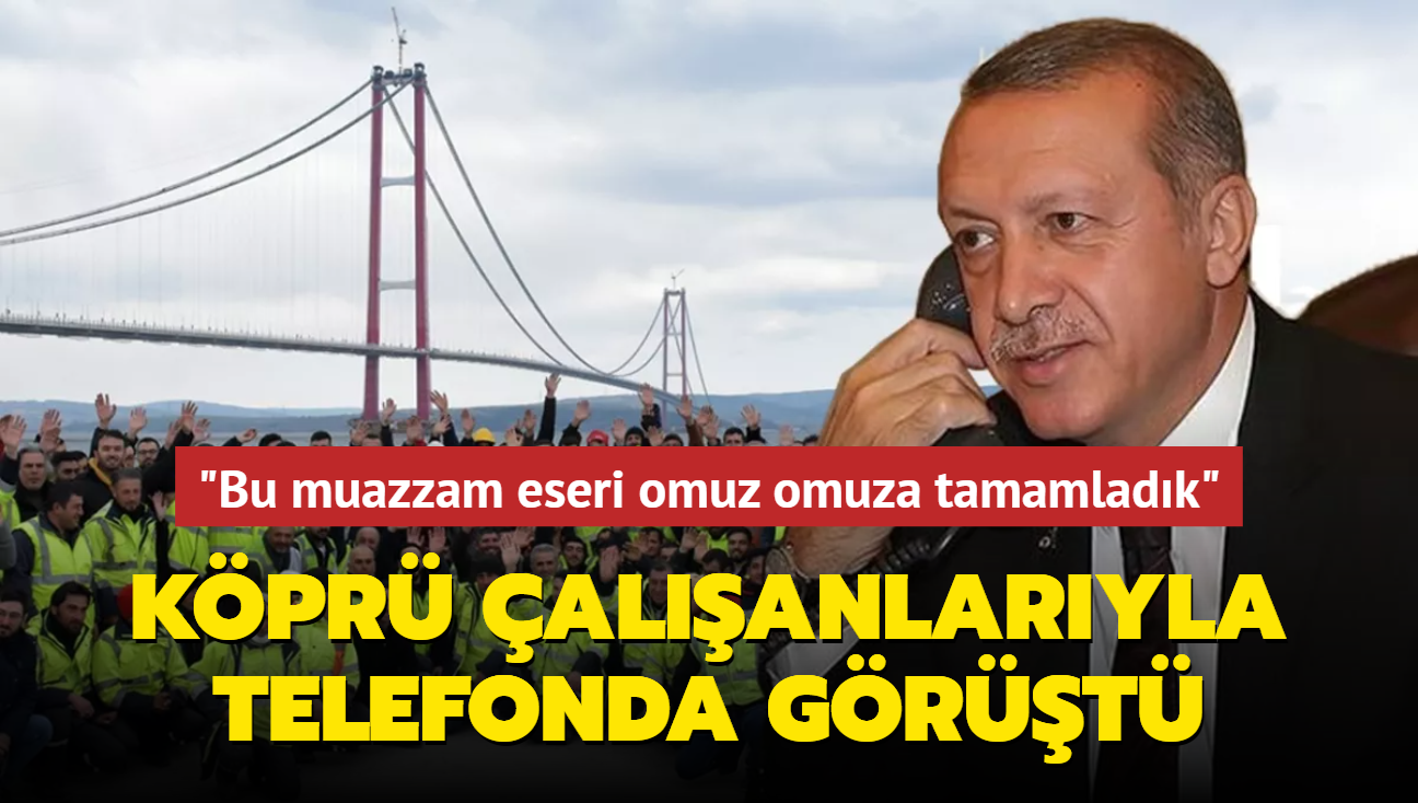 Bakan Erdoan 1915 anakkale Kprs'nn alanlaryla telefonda grt