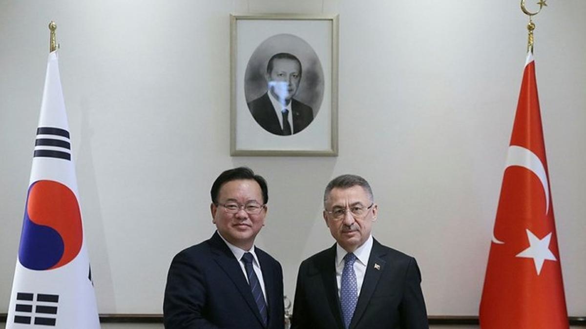 Cumhurbaşkanı Yardımcısı Fuat Oktay, Kore Cumhuriyeti Başbakanı Kim Boo-kyum ile görüştü