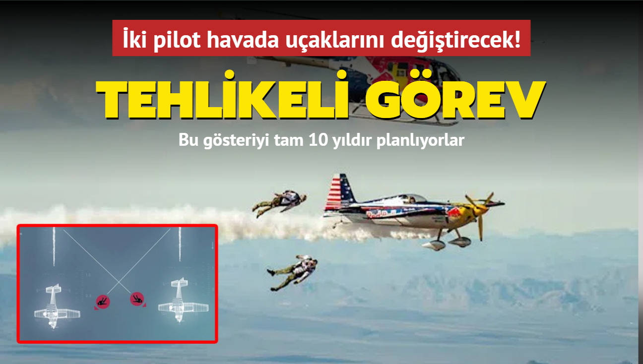 Tehlikeli grev... Bu gsteriyi tam 10 yldr planlyorlar: ki pilot havada uaklarn deitirecek!