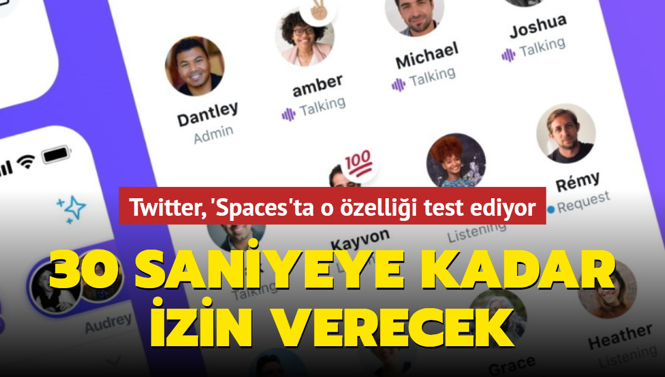 Twitter, sesli sohbetlerden 30 saniyelik ses klibi oluturma zelliini test ediyor