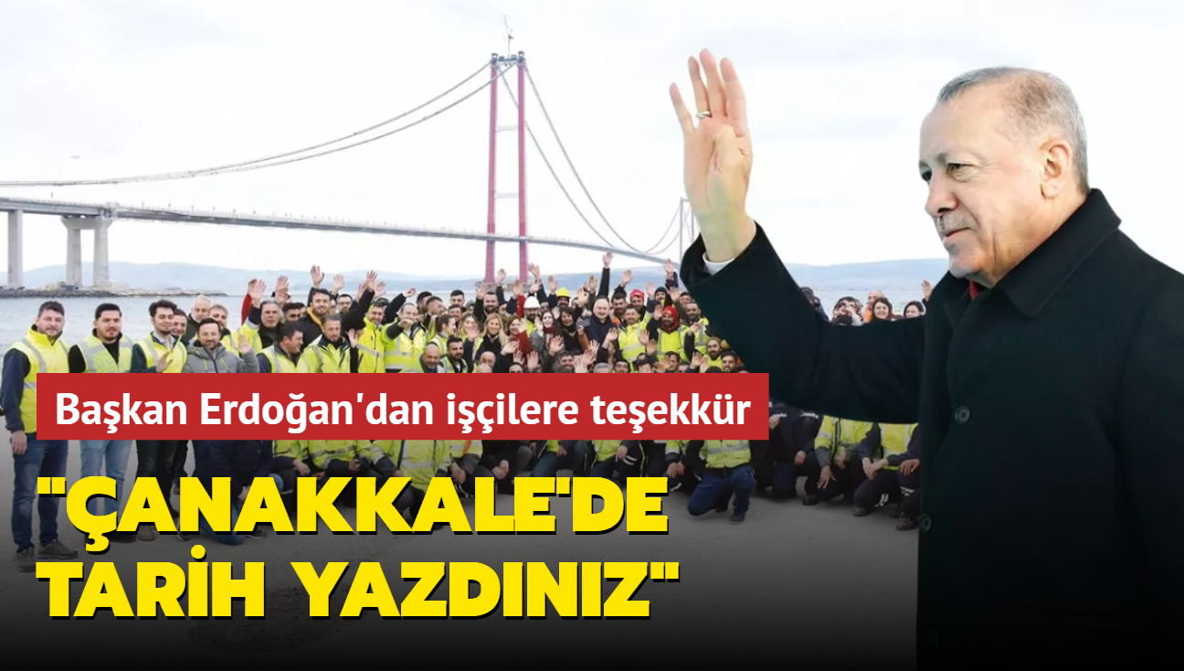 Bakan'dan iilere teekkr! anakkale'de tarih yazdnz