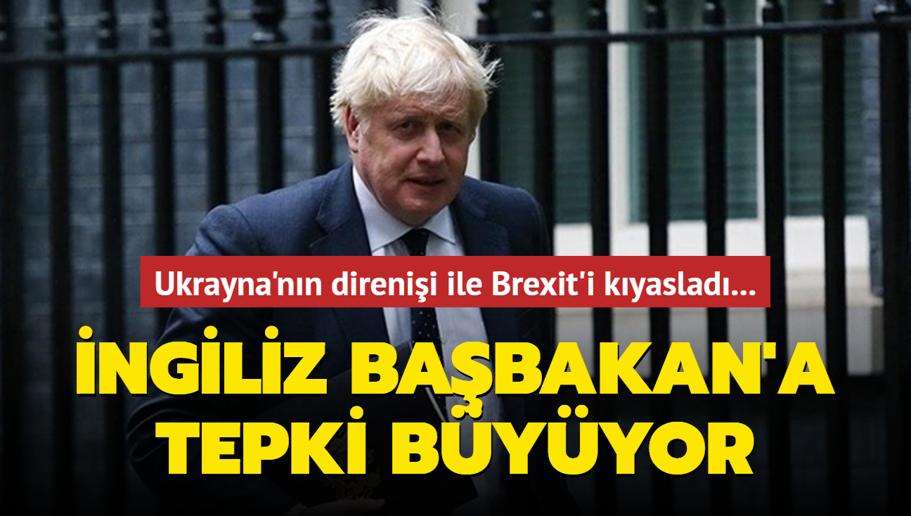 Ukrayna'nn direnii ile Brexit'i kyaslad... ngiliz Babakan'a tepki byyor