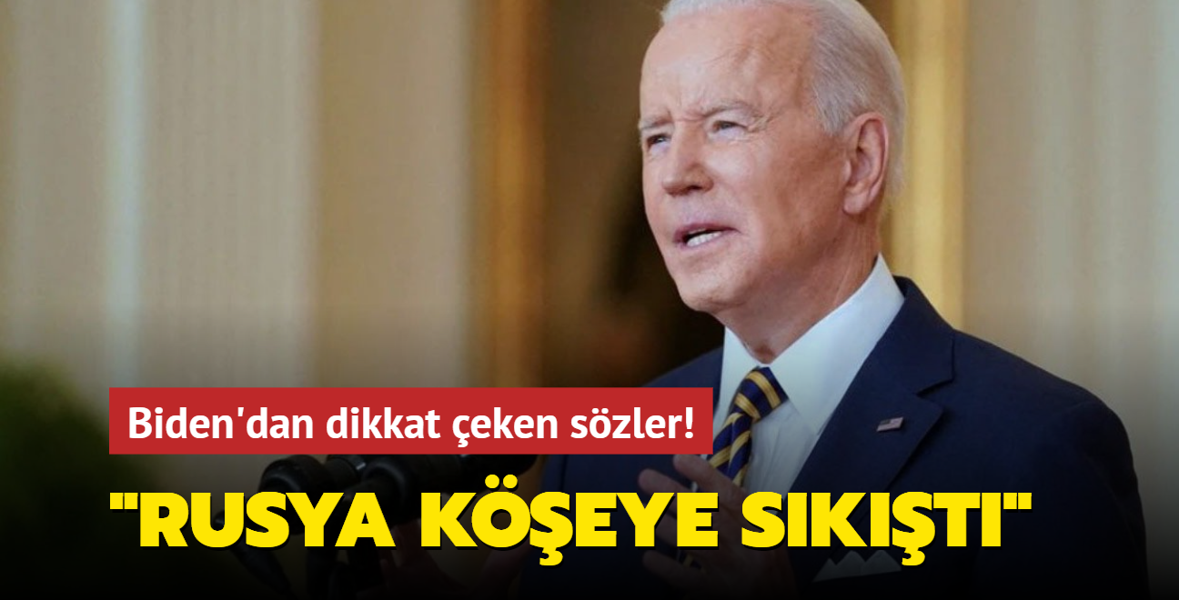 Biden'dan dikkat eken szler! "Rusya keye skt"