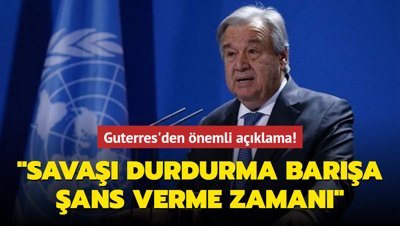 BM Genel Sekreteri Guterres: Rusya'nn Ukrayna'ya kar sava kazanlamaz