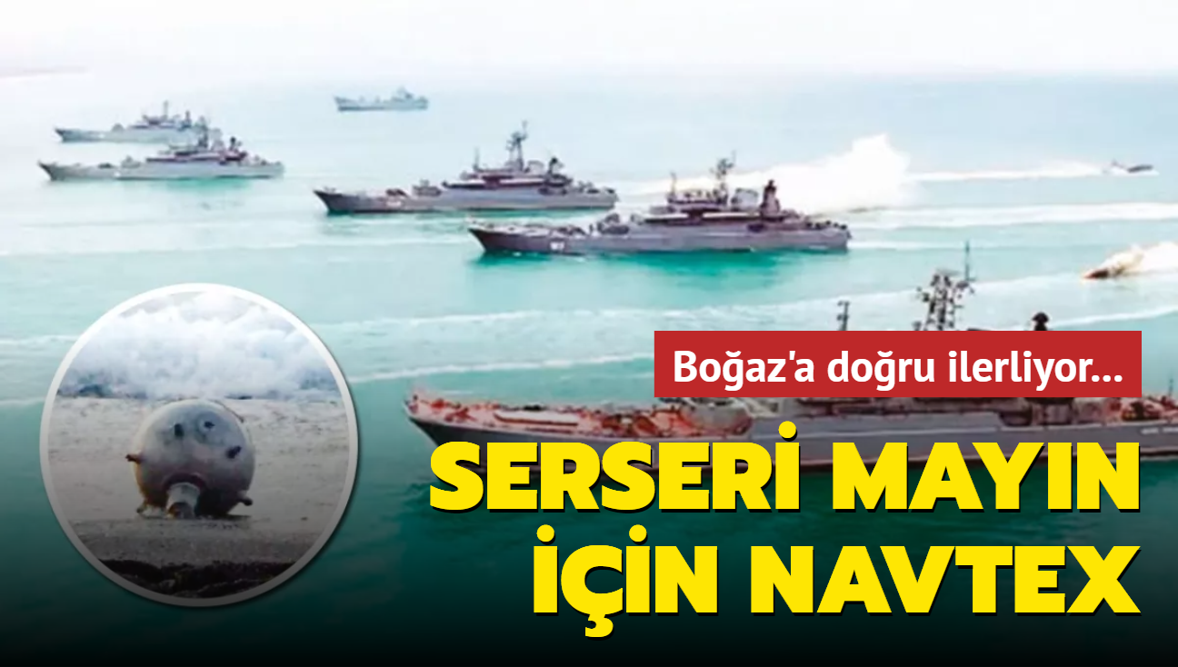 Boaz'a doru ilerliyor! Serseri mayn iin NAVTEX