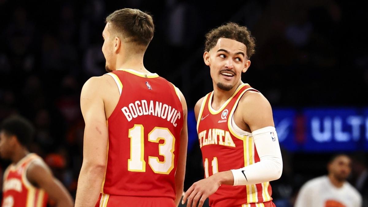 117 saynn 77'si Trae Young ve Bogdan Bogdanovic'den