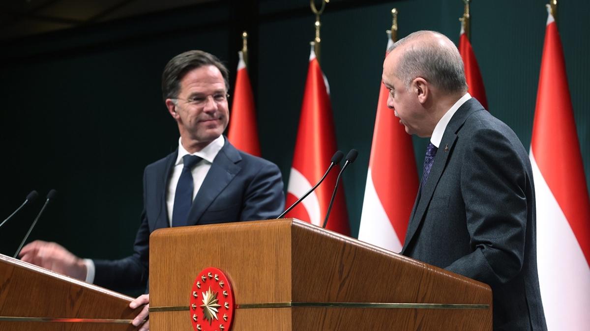 Bakan Erdoan ile Hollanda Babakan Rutte'nin grmesi Hollanda basnnda geni yer buldu