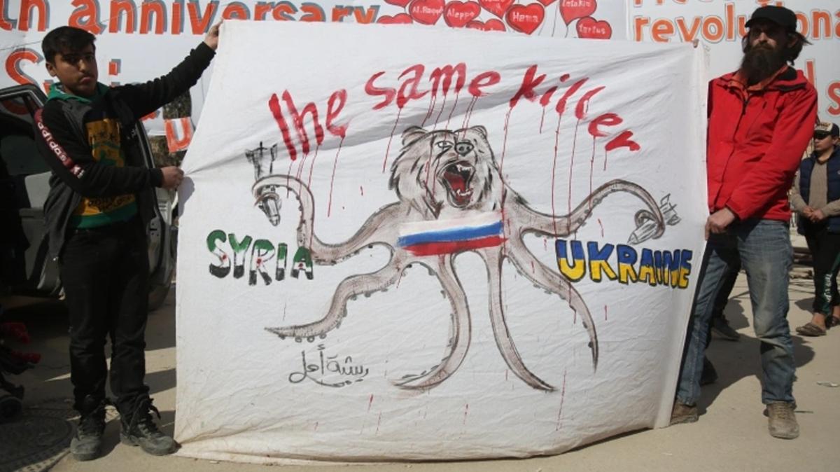 Rusya'nn Ukrayna saldrlarnda Suriye benzeri grntler