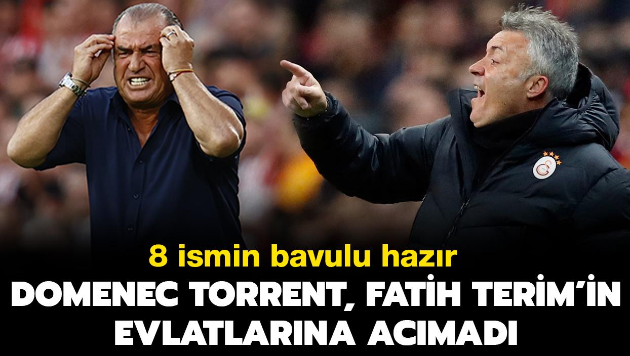 Domenec Torrent, Fatih Terim'in evlatlarna acmad! 8 ismin bavulu hazr