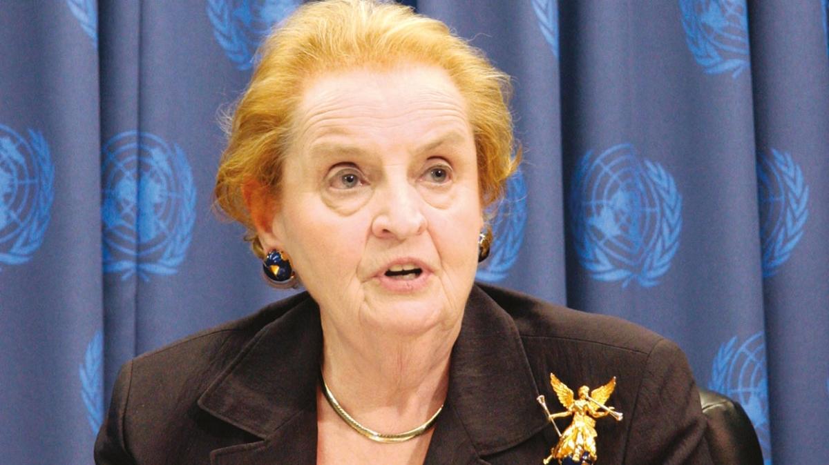 500 bin ocuk ldrdk ama buna dedi demiti! Irak savann mimar Madeleine Albright kanserden ld