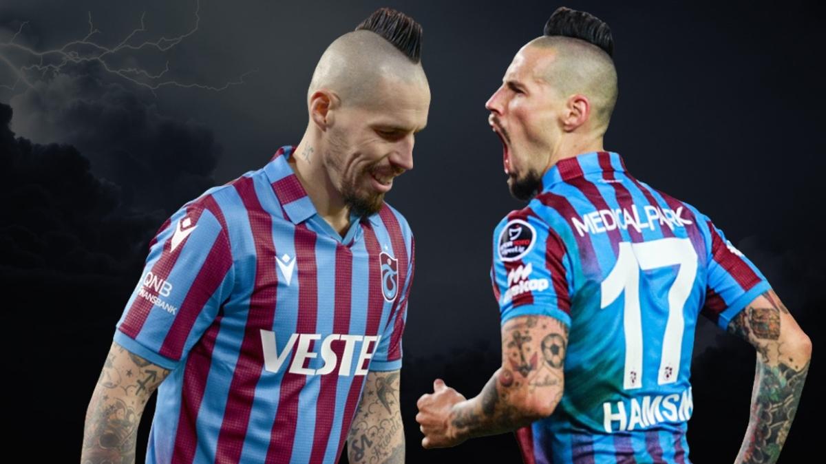 Marek Hamsik aray kapatmak iin alyor