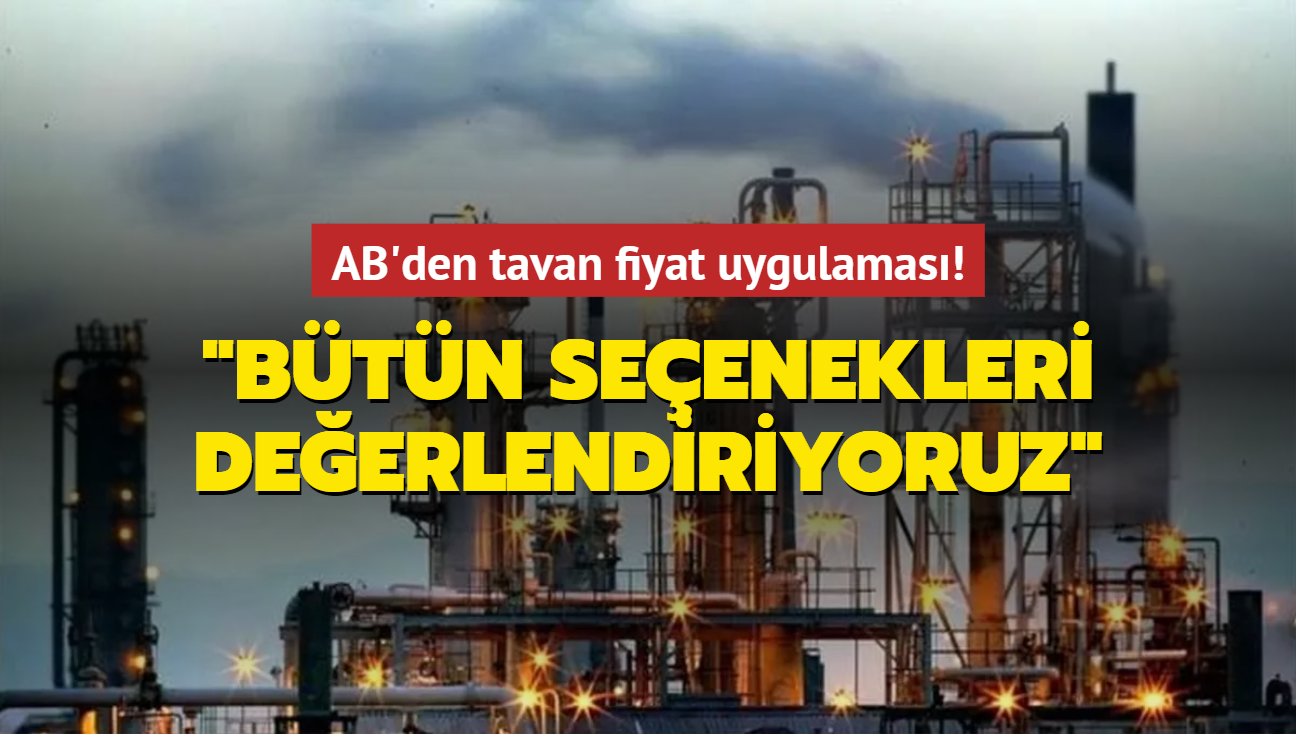 AB'den tavan fiyat uygulamas! "Btn seenekleri deerlendiriyoruz"