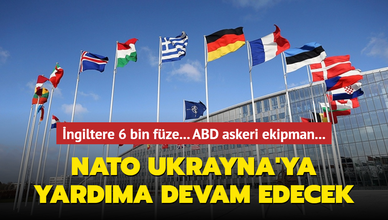 NATO lkeleri Ukrayna'ya yardma devam edecek! ngiltere 6 bin fze gnderecek