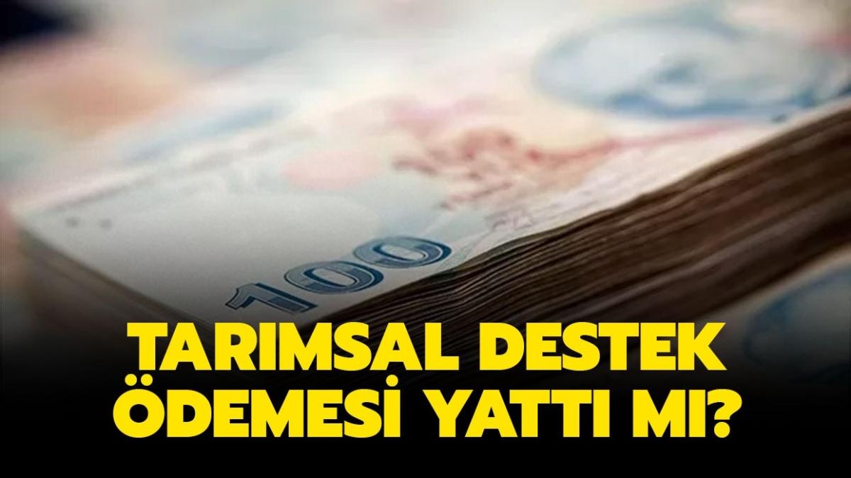 Tarmsal destek demeleri 2022 ne zaman yatacak" Tarmsal destek demeleri yatt m"  