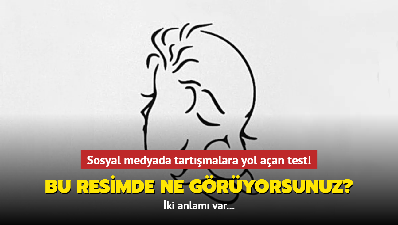 Bu resimde ne gryorsunuz" Sosyal medyada tartmalara yol aan test! ki anlam var...