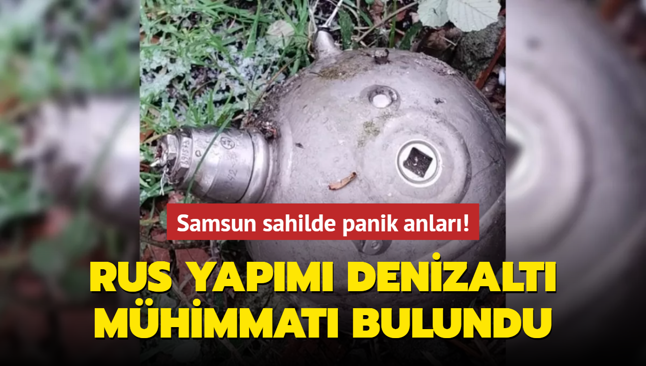 Samsun'da Rus yapımı denizaltı malzemesi bulundu
