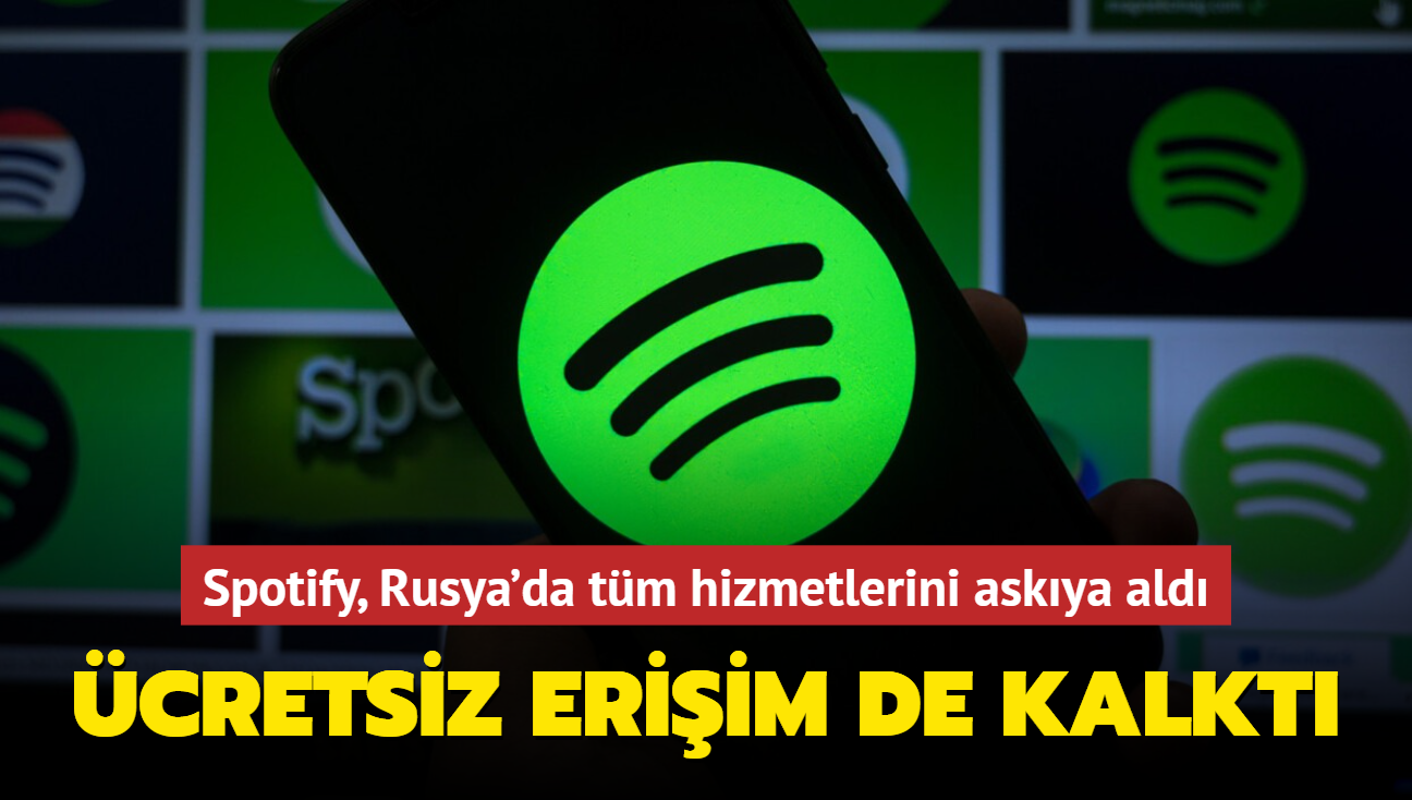 Spotify, Rusya'da tm hizmetlerini askya ald! cretsiz eriim de kalkt...