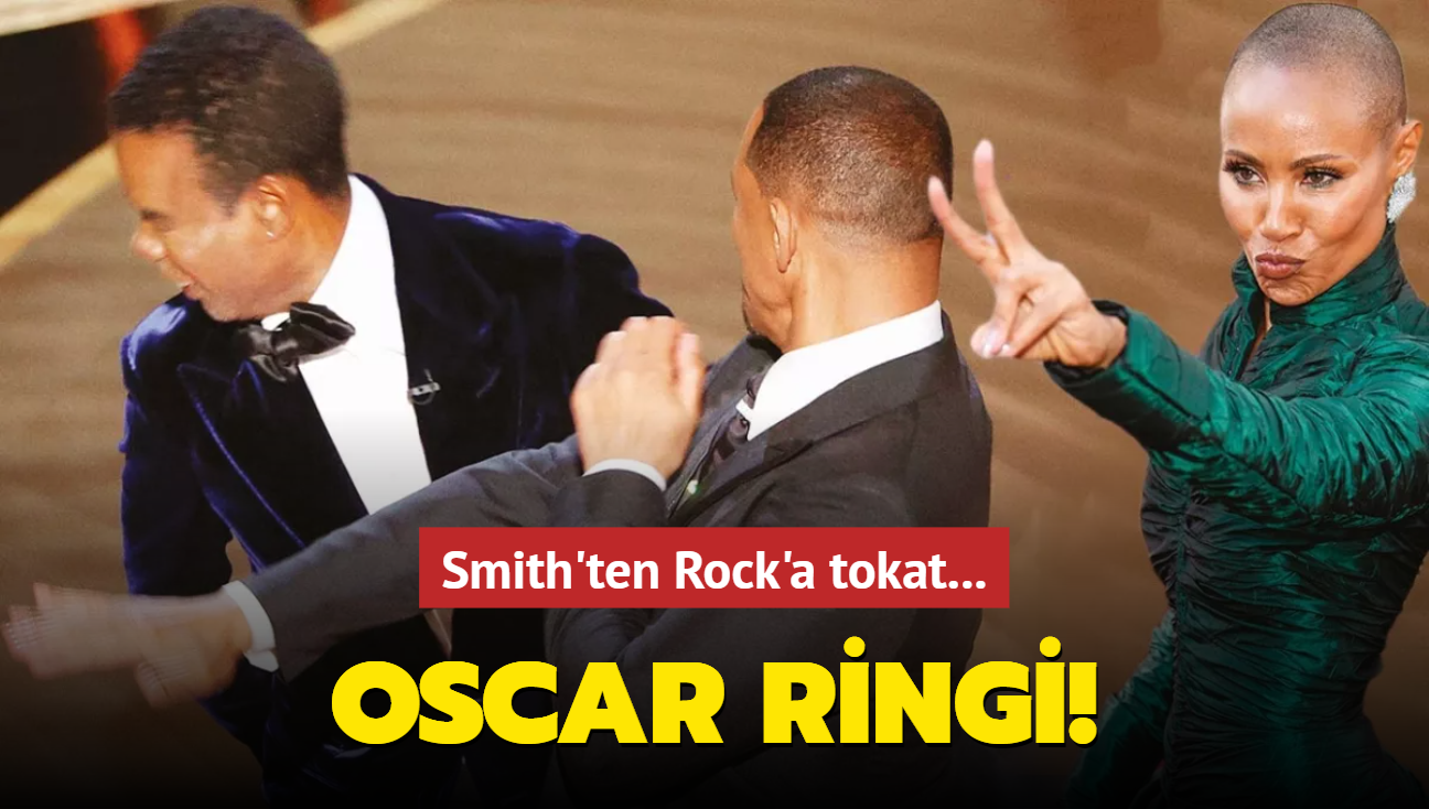 Televizyon tarihine geti! Will Smith, Oscar treninde eine sataan sunucu Chris Rock' tokatlad