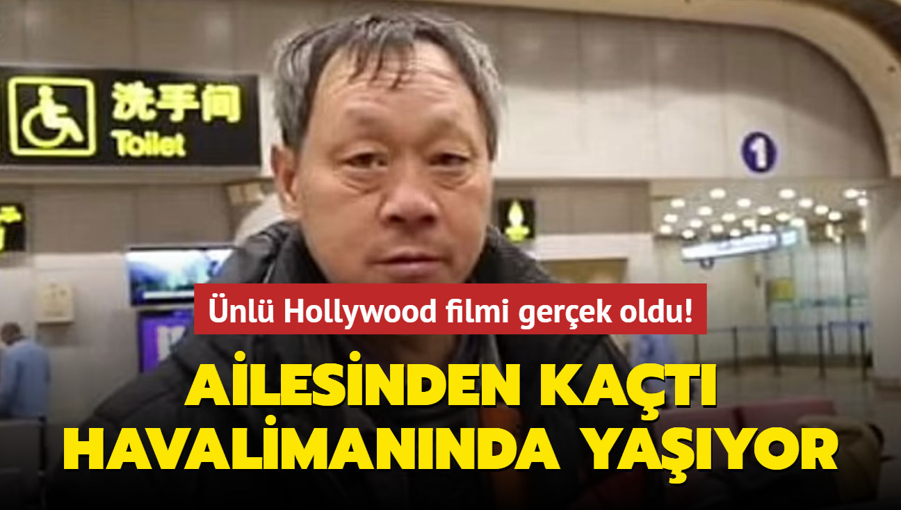 nl Hollywood filmi gerek oldu! Ailesinden kat, havalimannda yayor