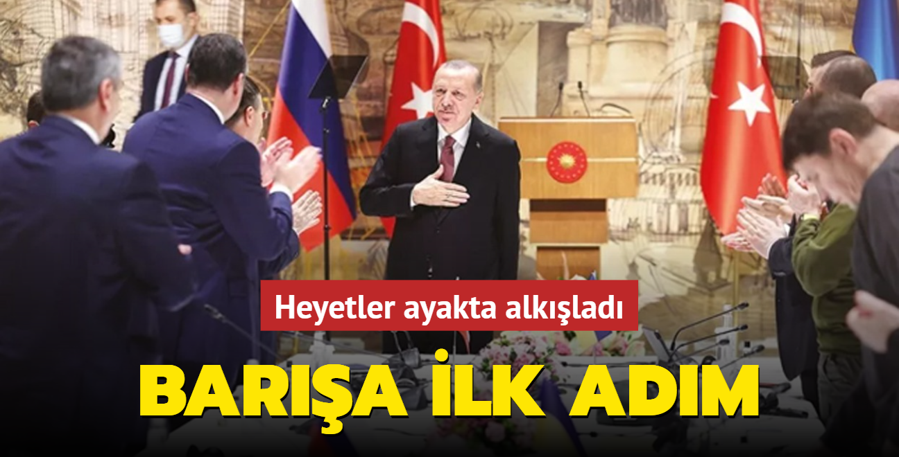 Bara ilk adm... Heyetler ayakta alklad