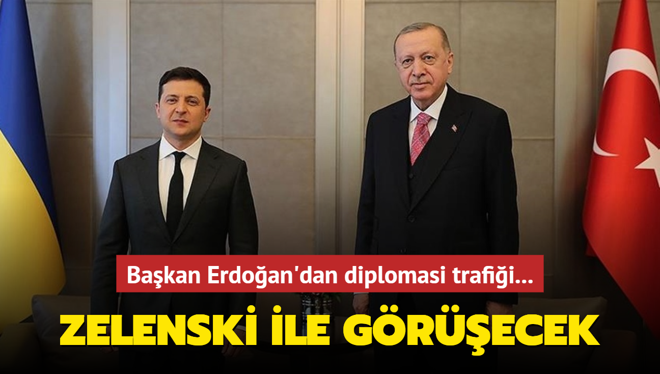 Bakan Erdoan'dan diplomasi trafii... Zelenski ile grecek