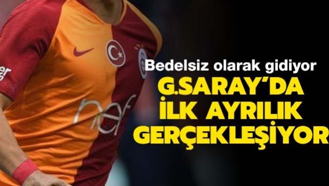 Galatasaray'da ilk ayrlk belli oldu! Bedelsiz olarak gidiyor