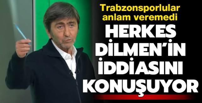 Herkes Rdvan Dilmen'in iddiasn konuuyor! Trabzonsporlular anlam veremedi...