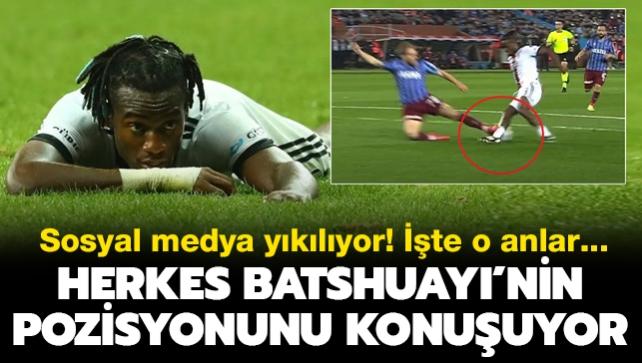 Michy Batshuayi'nin pozisyonu sosyal medyay sallad! Zorbay Kk'e penalt kfesi: te o anlar...