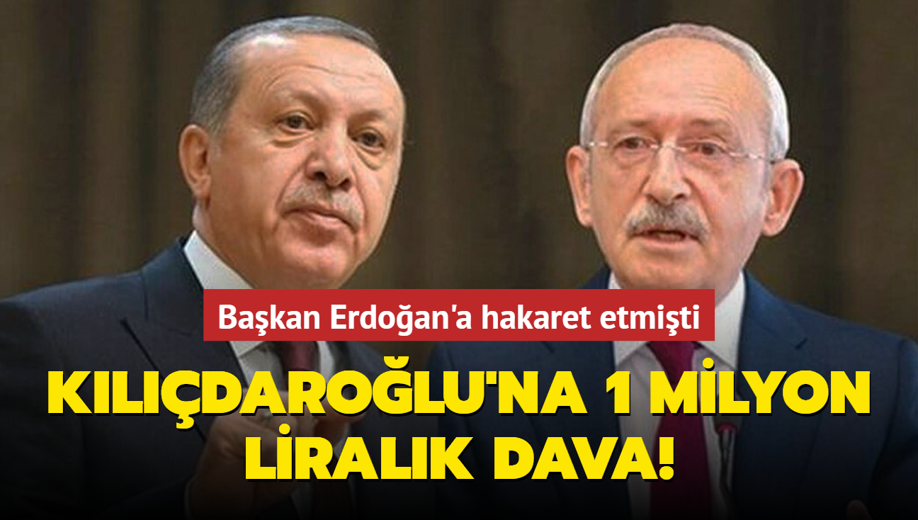 Bakan Erdoan'dan Kldarolu'na 1 milyon liralk dava!