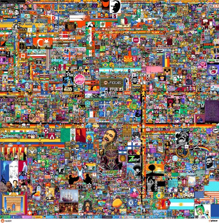 Reddit R place son hali (final) belli oldu! Reddit r/place nedir, bitti mi?