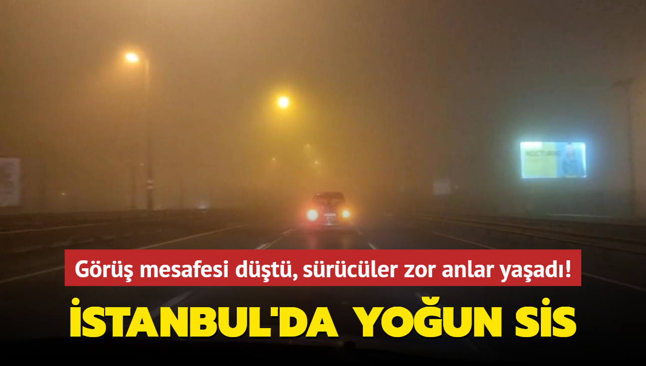 Gr mesafesi dt, srcler zor anlar yaad! stanbul'da youn sis