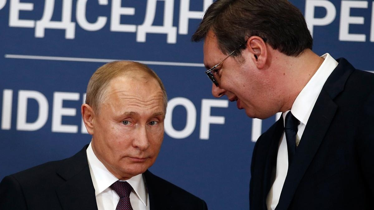 Putin yeniden Srbistan Cumhurbakan seilen Vucic ile grt