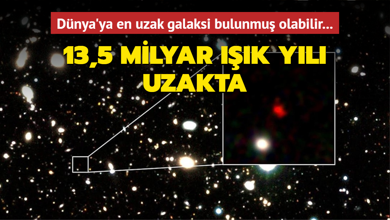 13,5 milyar k yl uzakta... Dnya'ya en uzak galaksi bulunmu olabilir