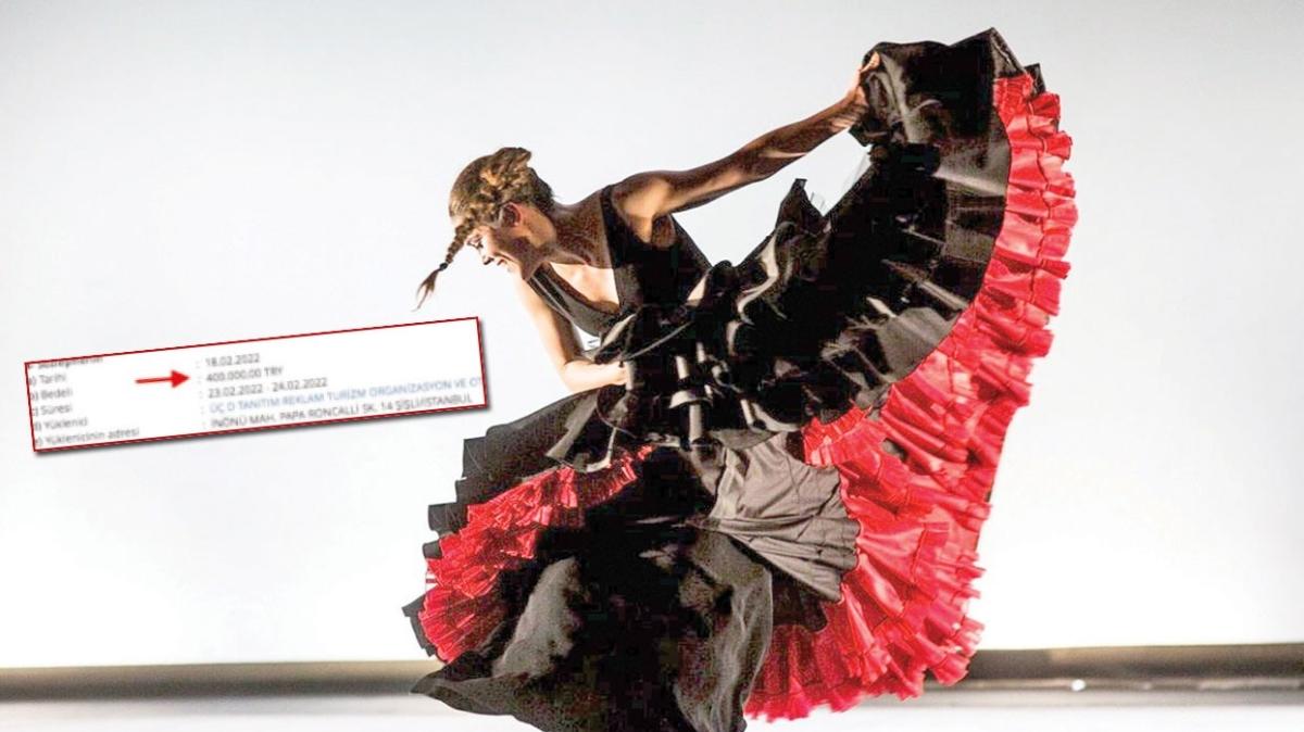 BB'den flamenko danssna 400 bin TL