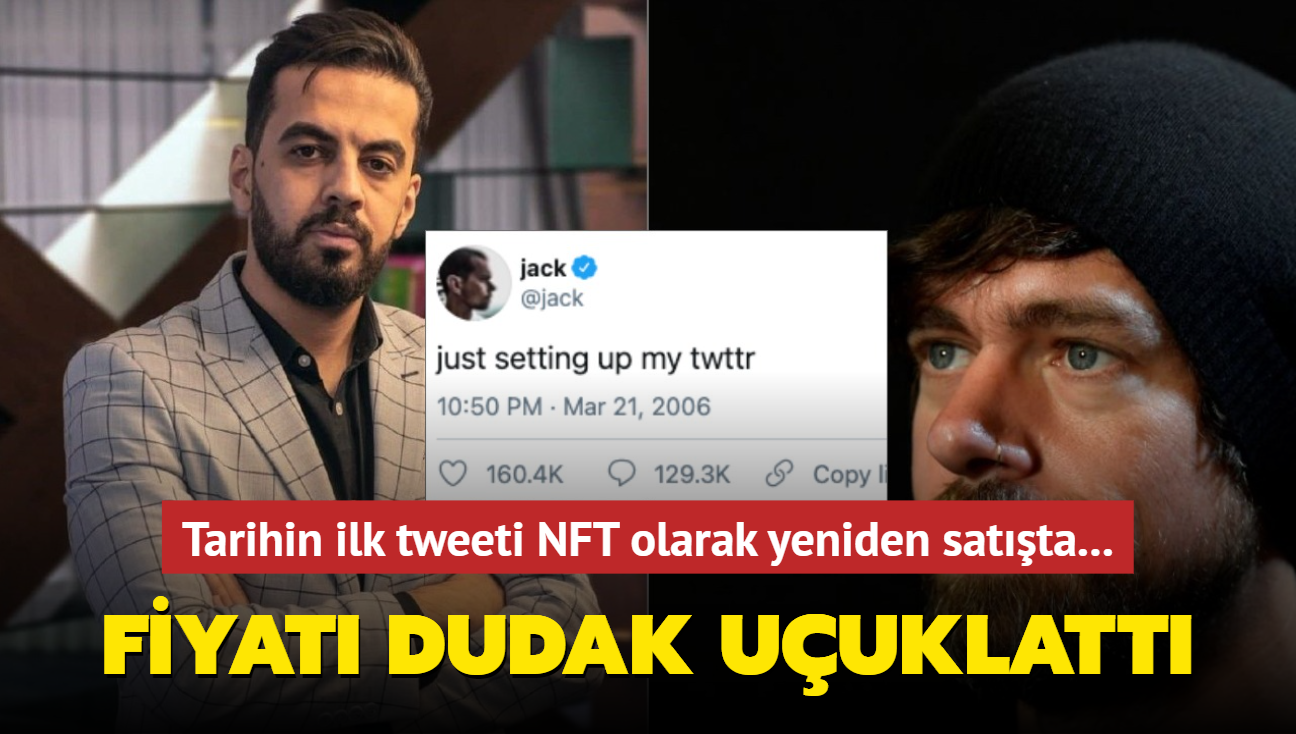 Tarihin ilk tweeti NFT olarak yeniden satta... Fiyat dudak uuklatt