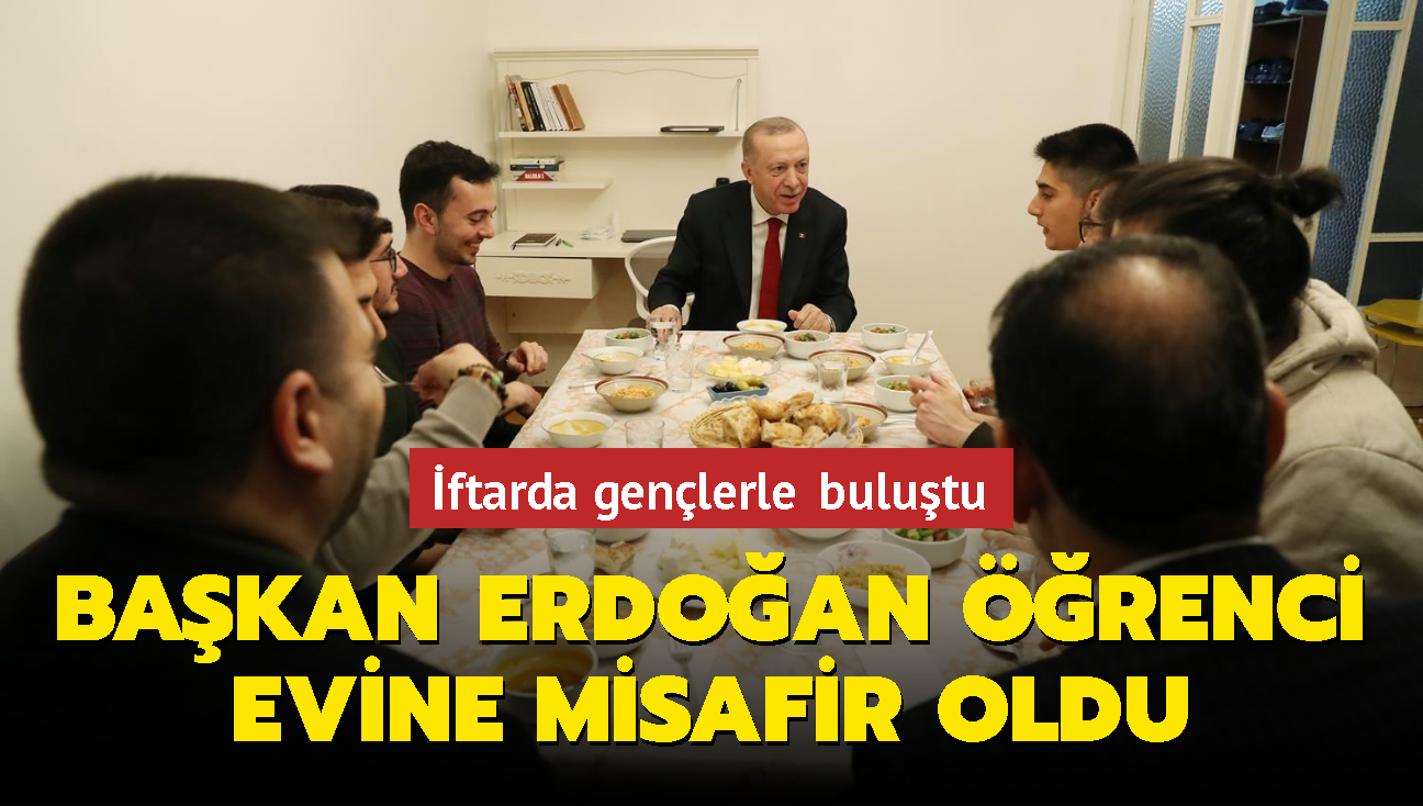 Bakan Erdoan, iftarda renci evine konuk oldu