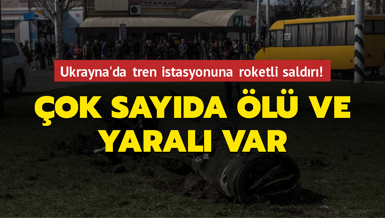 Ukrayna'da tren istasyonuna roketli saldr! ok sayda l ve yaral var