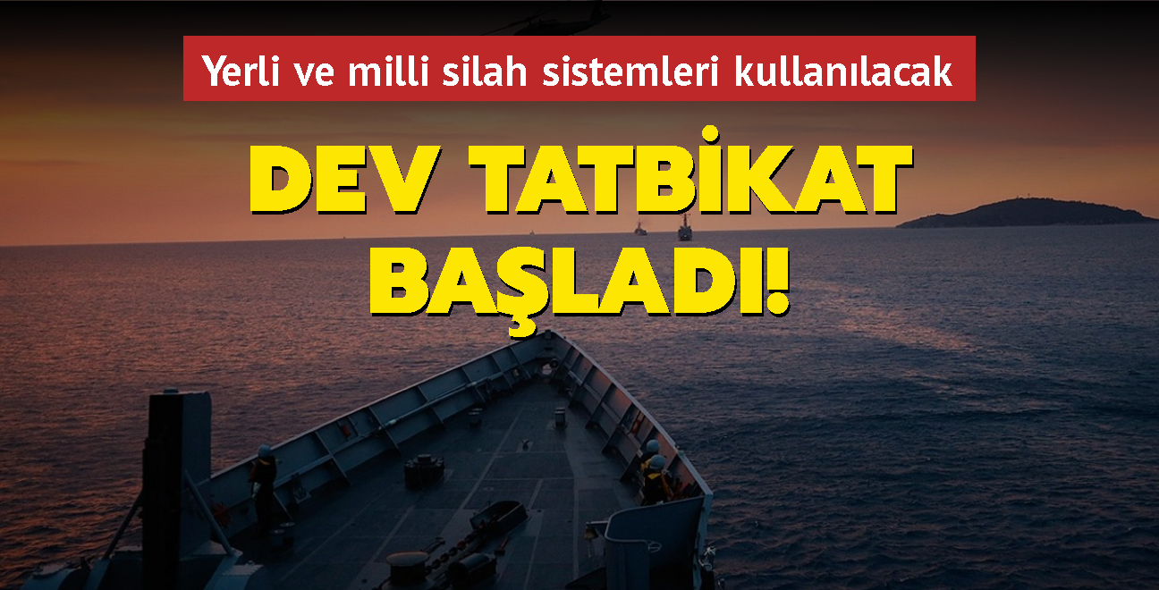 Dev tatbikat balad... Gelitirilen yerli ve milli silah sistemleri kullanlacak!