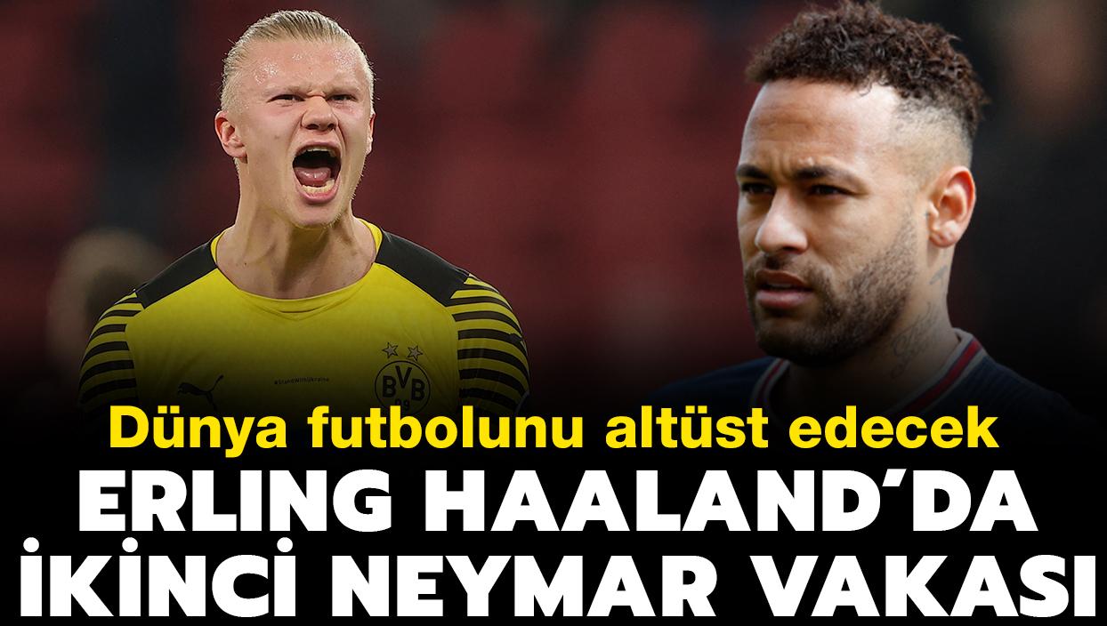 Erling Haaland'da ikinci Neymar vakas! Dnya futbolunu altst edecek