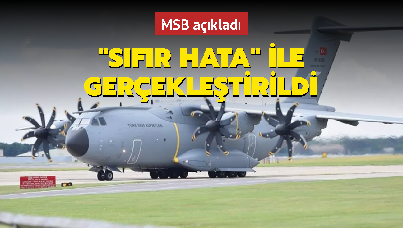 MSB aklad: "Sfr Hata" ile gerekletirildi