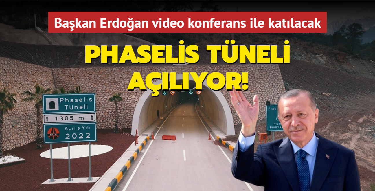 Antalya'y Ege'ye ve  Anadolu'ya balayacak Phaselis Tneli bugn alyor!