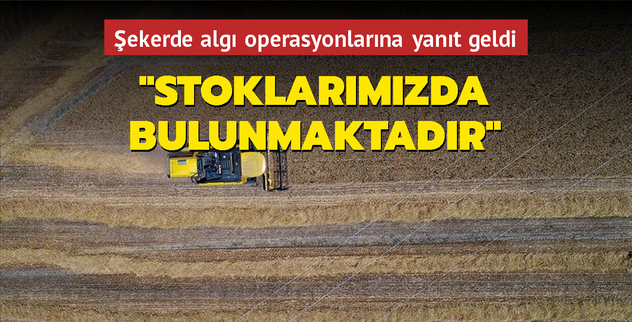 Bakan Kirici'den ekerde alg operasyonlarna yant: Stoklarmzda bulunmaktadr