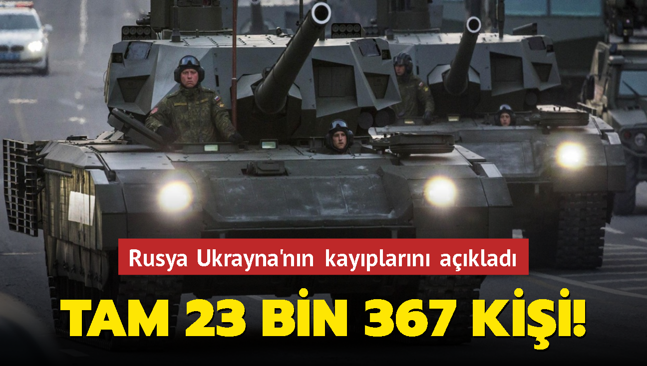 Rusya Ukrayna'nn kayplarn aklad: Tam 23 bin 367 kii! 