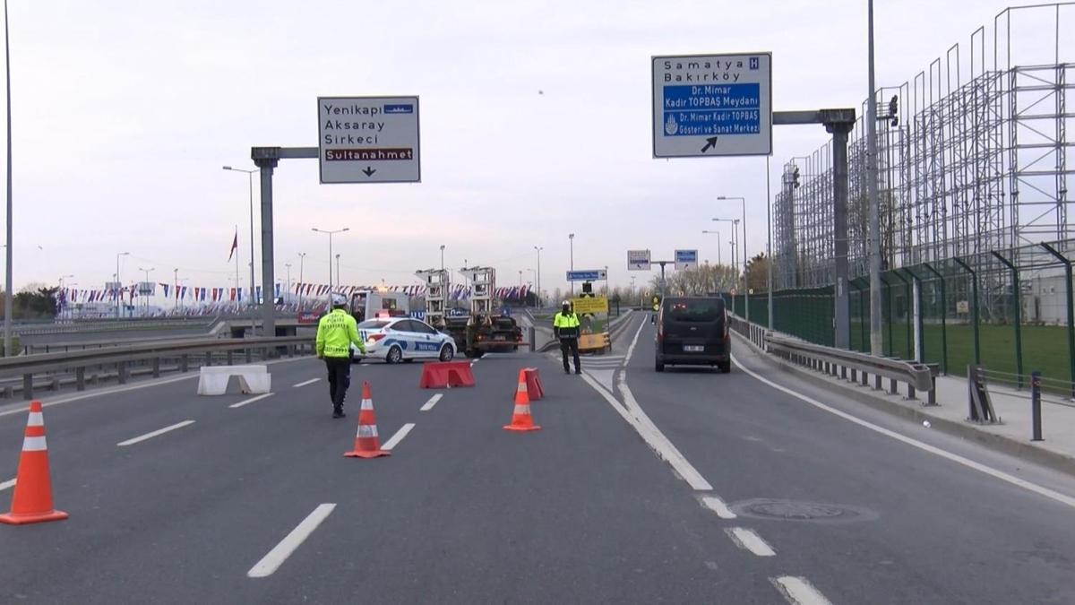 Bisiklet Turu nedeniyle stanbul'da baz yollar kapal