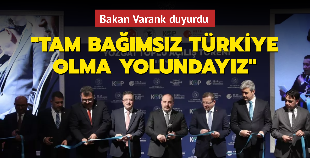 Bakan Varank: Tam bamsz Trkiye olma yolunda mcadele veriyoruz