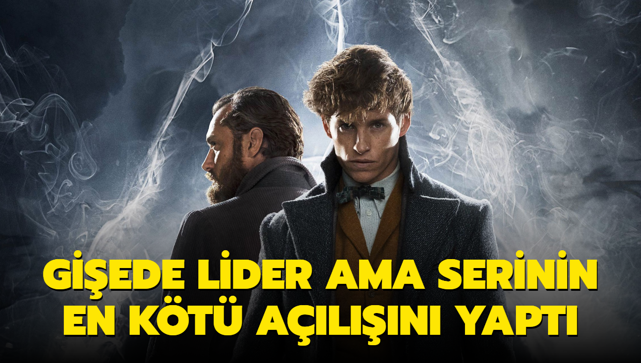 "Fantastik Canavarlar: Dumbledore'un Srlar" giede lider ama serinin en kt aln yapt