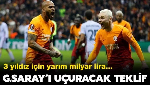 Galatasaray' havaya uuracak transfer teklifi! 3 yldza yarm milyar TL